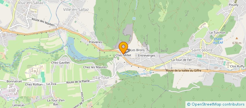 localisation de l'entreprise MONSIEUR MAGALIE BURNIER-FRAMBORET  LA TOUR