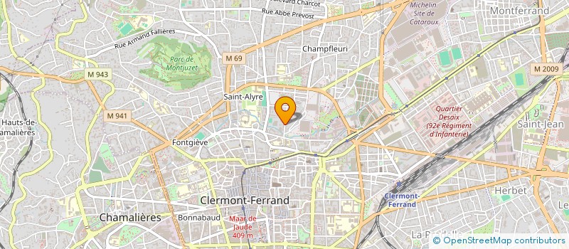 localisation de l'entreprise MONSIEUR MAGATTE MBATHIE  CLERMONT-FERRAND