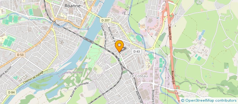 localisation de l'entreprise MONSIEUR MAGDI STISSICH  LE COTEAU