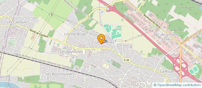 localisation de l'entreprise MONSIEUR MAGHSOUD ABDOLI ABDARLOU  HERBLAY-SUR-SEINE