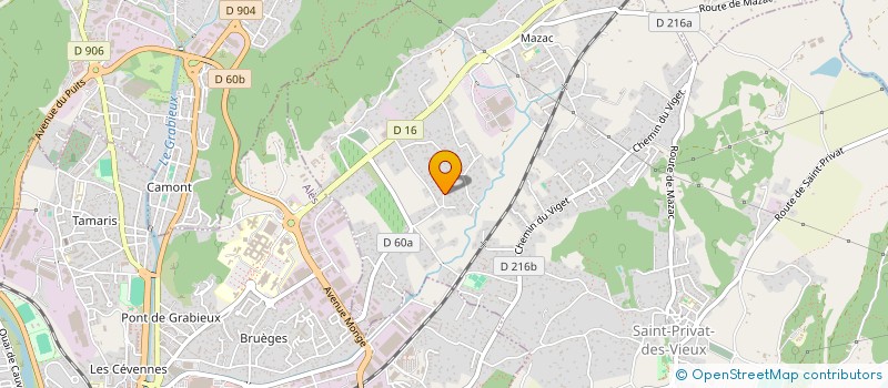 localisation de l'entreprise MONSIEUR MAGID GUERMACHE  SAINT-PRIVAT-DES-VIEUX