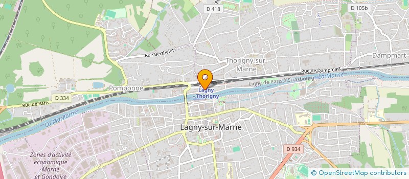 localisation de l'entreprise MONSIEUR MAGLOIRE MUNDELE MASEVO à LAGNY-SUR-MARNE