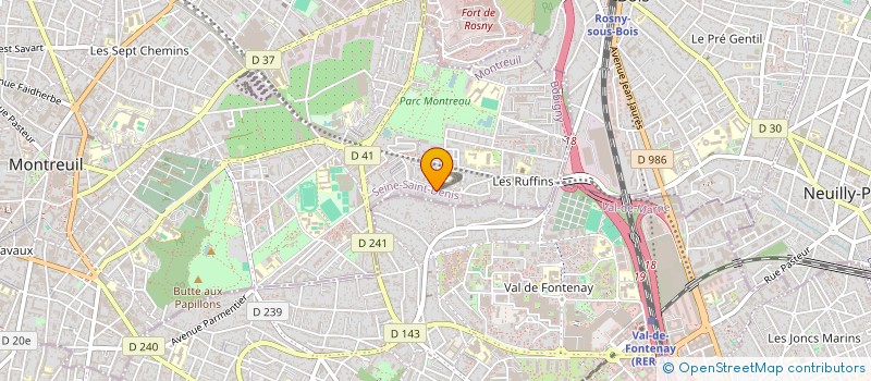 localisation de l'entreprise MONSIEUR MAGLORE AHOUNGOU MOUELE à MONTREUIL