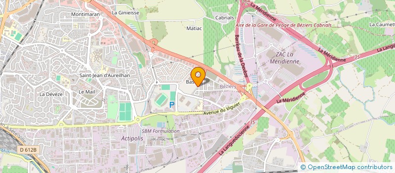 localisation de l'entreprise MONSIEUR MAGOMED BAYDIEV à BEZIERS