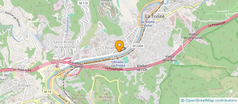 localisation de l'entreprise MONSIEUR MAGOMED YAKOUBOV  NICE