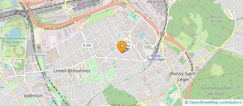 localisation de l'entreprise MONSIEUR MAGSEN OUSSAR  LIMEIL-BREVANNES