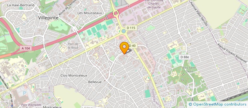 localisation de l'entreprise MONSIEUR MAGUETTE TOURE  VILLEPINTE