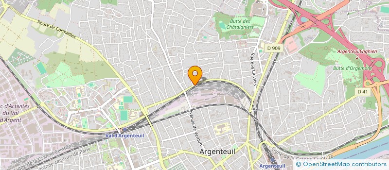 localisation de l'entreprise MONSIEUR MAHALINGAM THANARAJ  ARGENTEUIL