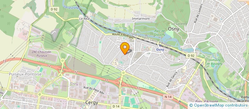 localisation de l'entreprise MONSIEUR MAHAMAD ABDERAHMANE DIFALLAH  OSNY