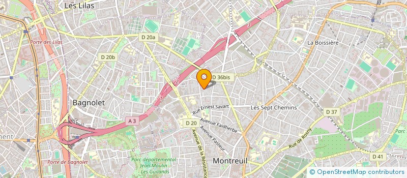 localisation de l'entreprise MONSIEUR MAHAMADOU BARADJI  MONTREUIL