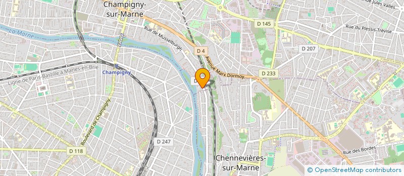 localisation de l'entreprise MONSIEUR MAHAMADOU CAMARA à CHAMPIGNY-SUR-MARNE