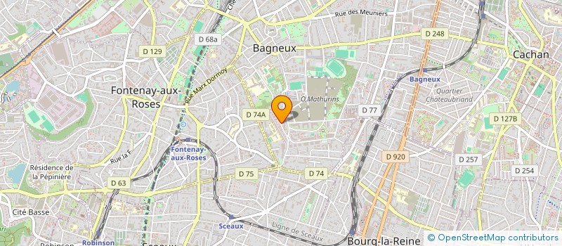 localisation de l'entreprise MONSIEUR MAHAMADOU DECAMPOS  BAGNEUX