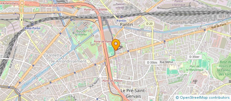 localisation de l'entreprise MONSIEUR MAHAMADOU DIAKITE à PANTIN