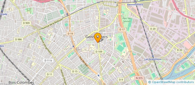 localisation de l'entreprise MONSIEUR MAHAMADOU DIAKITE à GENNEVILLIERS