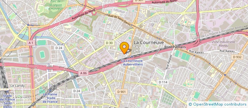 localisation de l'entreprise MONSIEUR MAHAMADOU DIAKITE à LA COURNEUVE