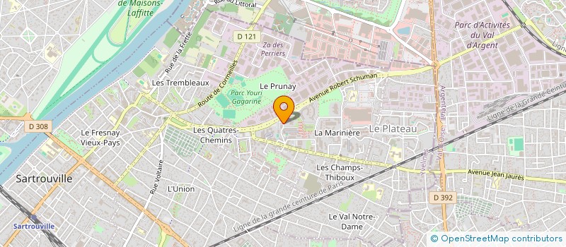 localisation de l'entreprise MONSIEUR MAHAMADOU DIANGANA  SARTROUVILLE