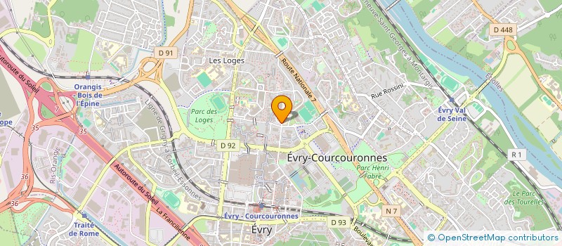 localisation de l'entreprise MONSIEUR MAHAMADOU FOFANA  EVRY-COURCOURONNES