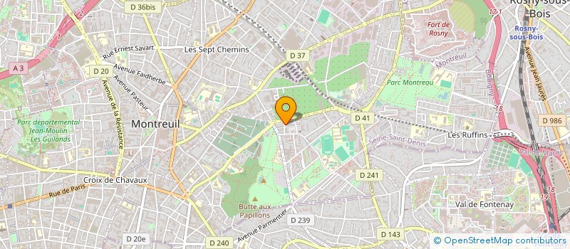 localisation de l'entreprise MONSIEUR MAHAMADOU GARY à MONTREUIL