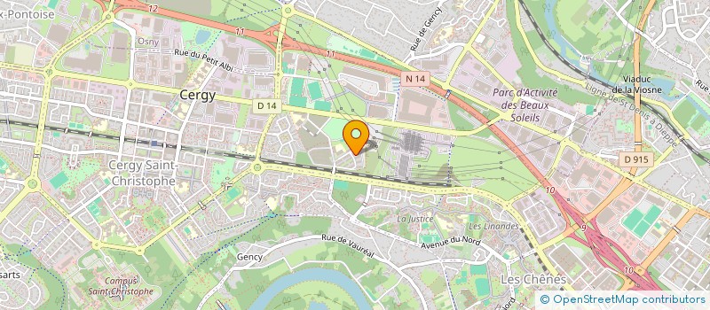 localisation de l'entreprise MONSIEUR MAHAMADOU KANTE  CERGY