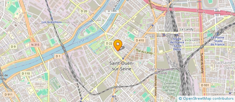 localisation de l'entreprise MONSIEUR MAHAMADOU KONATE à SAINT-OUEN-SUR-SEINE