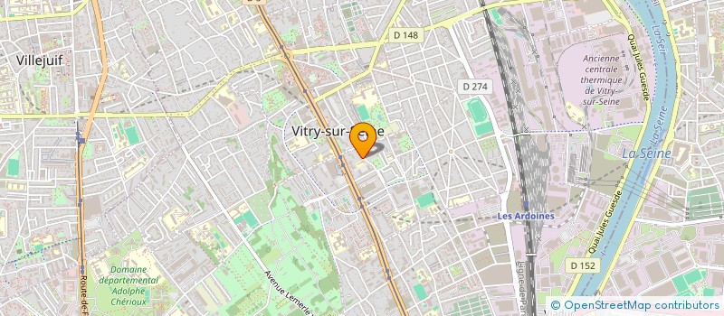 localisation de l'entreprise MONSIEUR MAHAMADOU MAGASSA  VITRY-SUR-SEINE