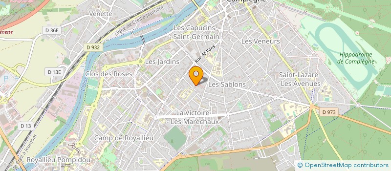 localisation de l'entreprise MONSIEUR MAHAMADOU MAREGA  COMPIEGNE