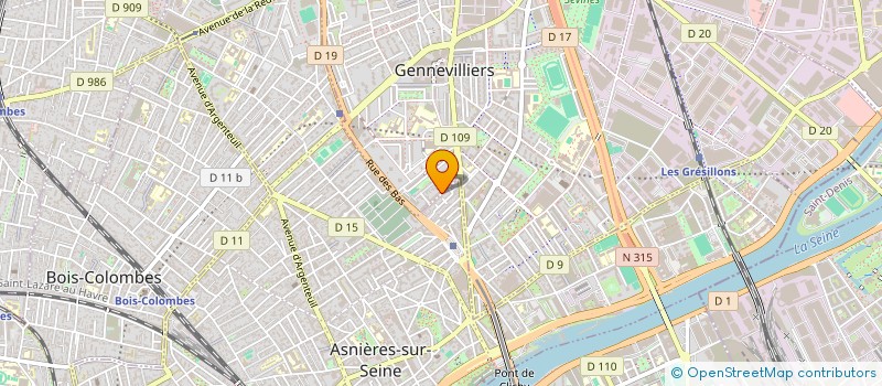 localisation de l'entreprise MONSIEUR MAHAMADOU MARI  GENNEVILLIERS