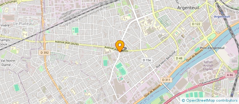 localisation de l'entreprise MONSIEUR MAHAMADOU SAKHO  ARGENTEUIL