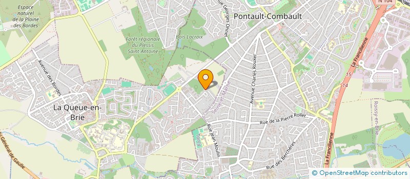 localisation de l'entreprise MONSIEUR MAHAMADOU SAKO  LA QUEUE-EN-BRIE