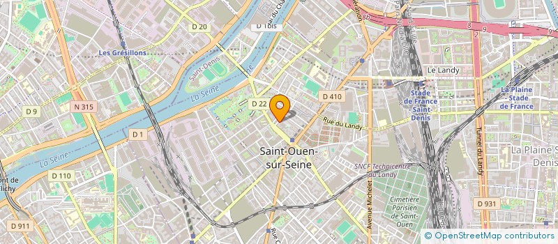 localisation de l'entreprise MONSIEUR MAHAMADOU SAMASSA à SAINT-OUEN-SUR-SEINE
