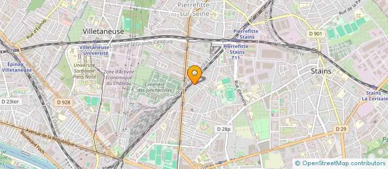 localisation de l'entreprise MONSIEUR MAHAMADOU SISSOKO  PIERREFITTE-SUR-SEINE