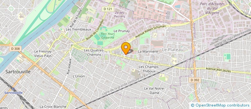 localisation de l'entreprise MONSIEUR MAHAMADOU SOUMARE  SARTROUVILLE