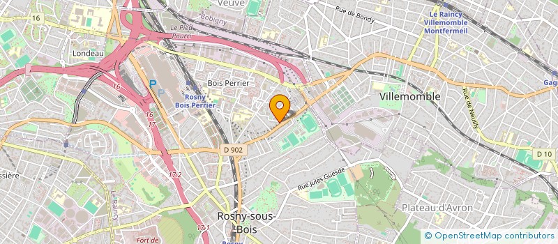 localisation de l'entreprise MONSIEUR MAHAMADOU SYLLA  ROSNY-SOUS-BOIS