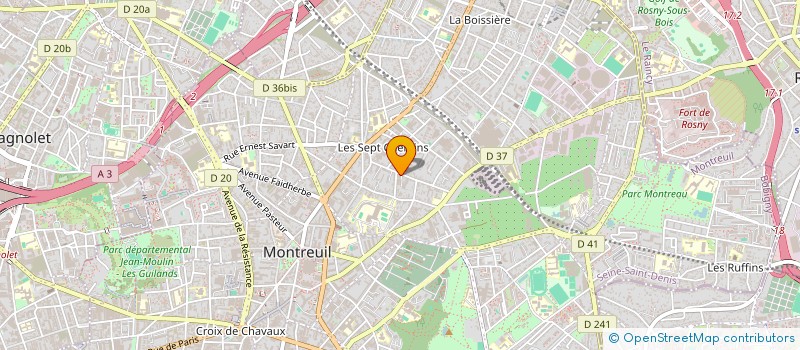 localisation de l'entreprise MONSIEUR MAHAMADOU TIRERA à MONTREUIL
