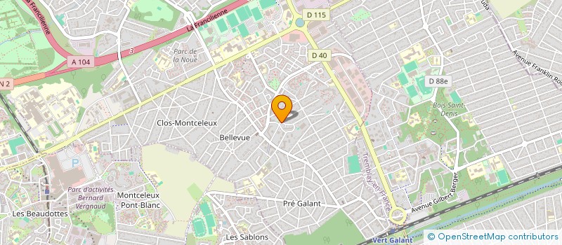 localisation de l'entreprise MONSIEUR MAHAMADOU TOUNKARA  VILLEPINTE