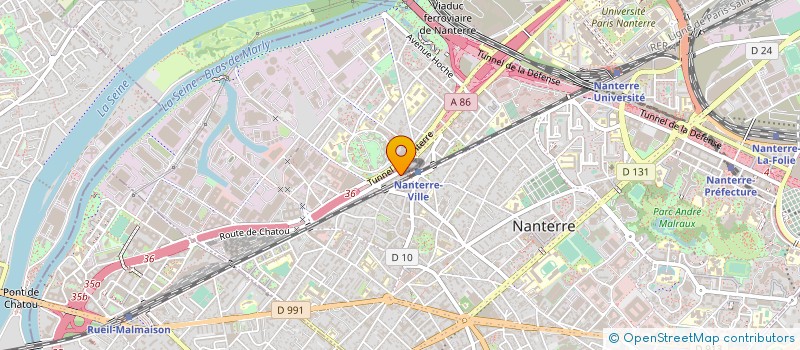 localisation de l'entreprise MONSIEUR MAHAMADOU TOURE  NANTERRE