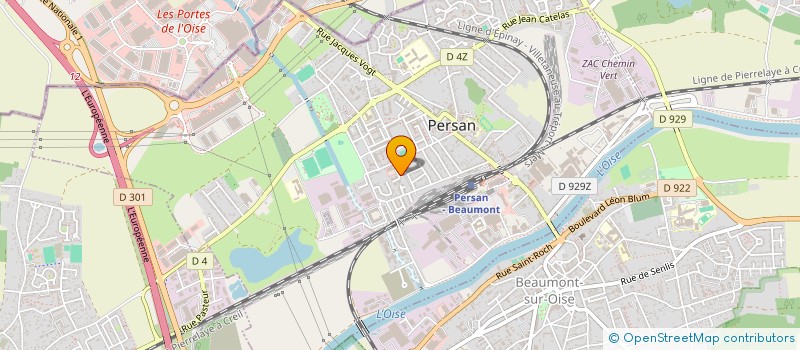 localisation de l'entreprise MONSIEUR MAHAMADOU TOURE  PERSAN