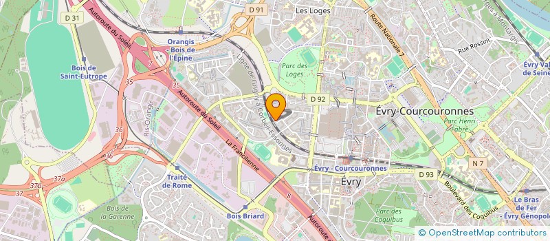 localisation de l'entreprise MONSIEUR MAHAMADOU TRAORE  EVRY-COURCOURONNES