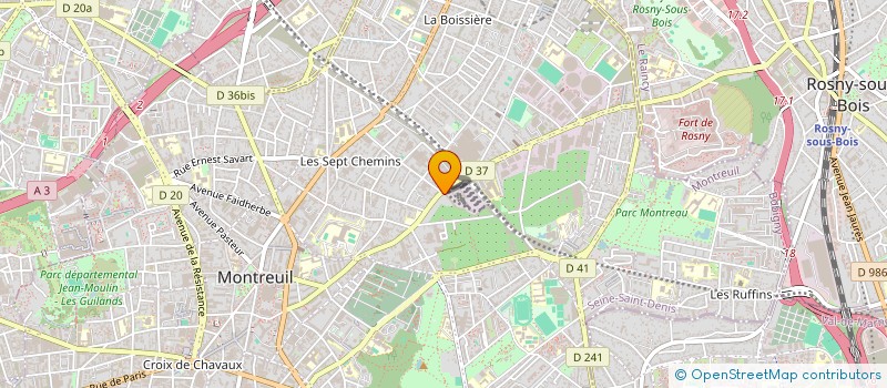 localisation de l'entreprise MONSIEUR MAHAMADOU TRAORE  MONTREUIL