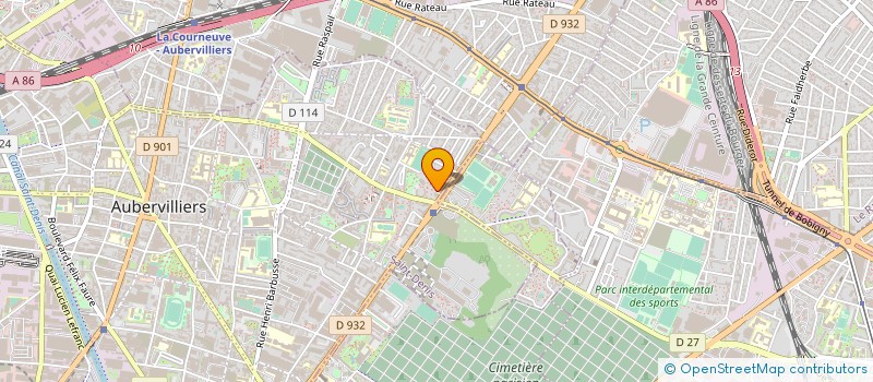 localisation de l'entreprise MONSIEUR MAHAMADOU WAGUE  AUBERVILLIERS