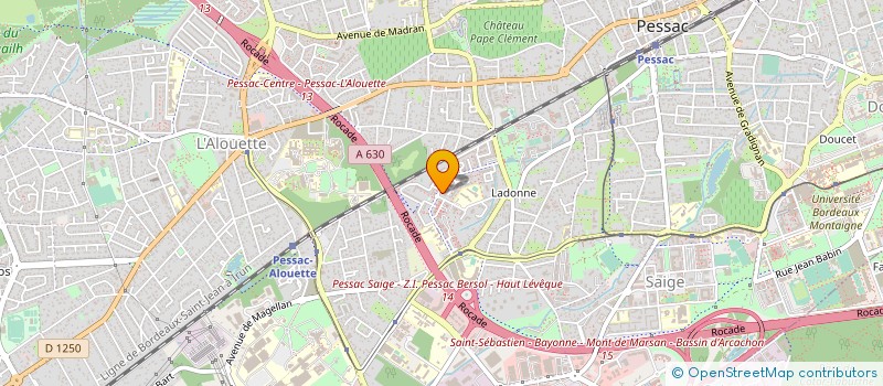 localisation de l'entreprise MONSIEUR MAHAMANE HASSANE DAOUDA  PESSAC