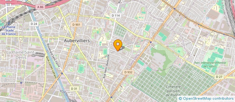 localisation de l'entreprise MONSIEUR MAHAMED DRAME  AUBERVILLIERS