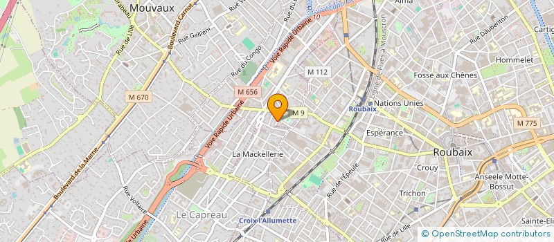 localisation de l'entreprise MONSIEUR MAHAMMED MOUHEB  TOURCOING