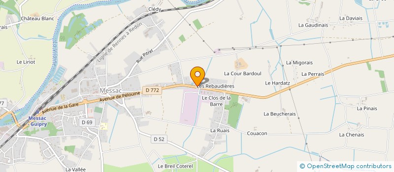 localisation de l'entreprise MONSIEUR MAHAMOUD IBRAAHIM MUUSE  GUIPRY-MESSAC