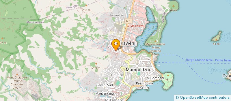 localisation de l'entreprise MONSIEUR MAHAMOUD OMAR  MAMOUDZOU