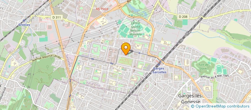 localisation de l'entreprise MONSIEUR MAHAMOUDOU CAMARA  SARCELLES