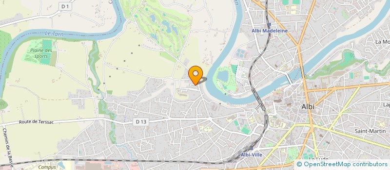 localisation de l'entreprise MONSIEUR MAHBUB HASSAN ALI à ALBI