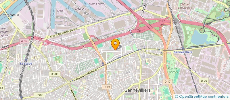 localisation de l'entreprise MONSIEUR MAHDI AAGOU à GENNEVILLIERS
