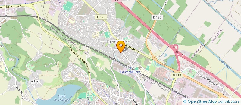 localisation de l'entreprise MONSIEUR MAHDI ABAKER MAHDI  LA VERPILLIERE