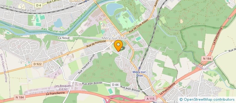 localisation de l'entreprise MONSIEUR MAHDI AMIROUCHE  MERY-SUR-OISE